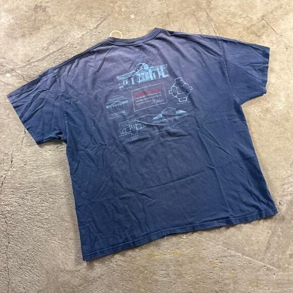 Y2K Sun Faded Architecture Graphic T-Shirt - Picture 6 of 8